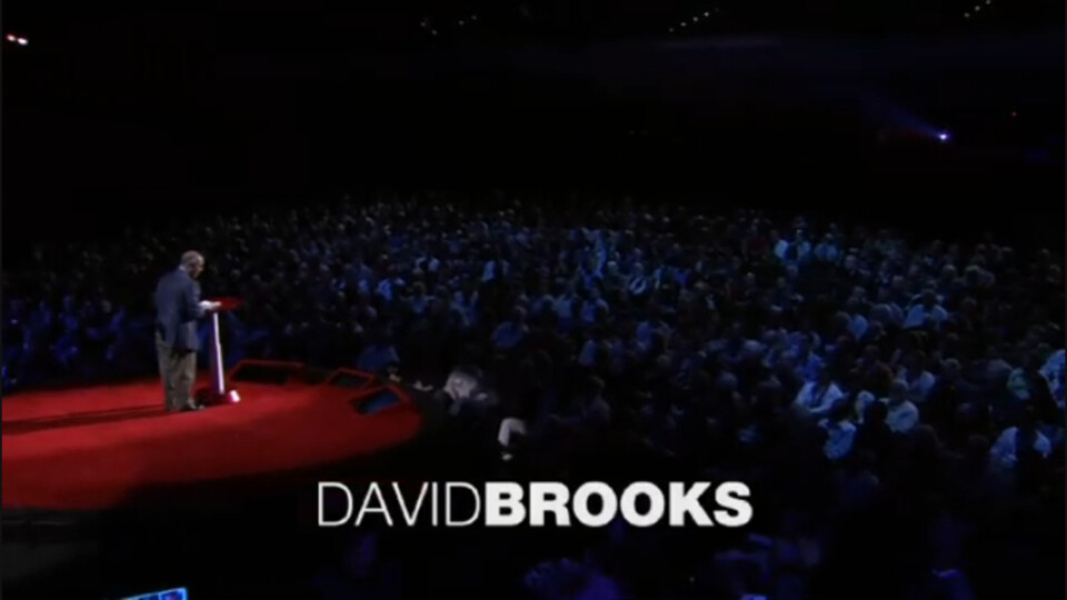 David Brooks The social animal